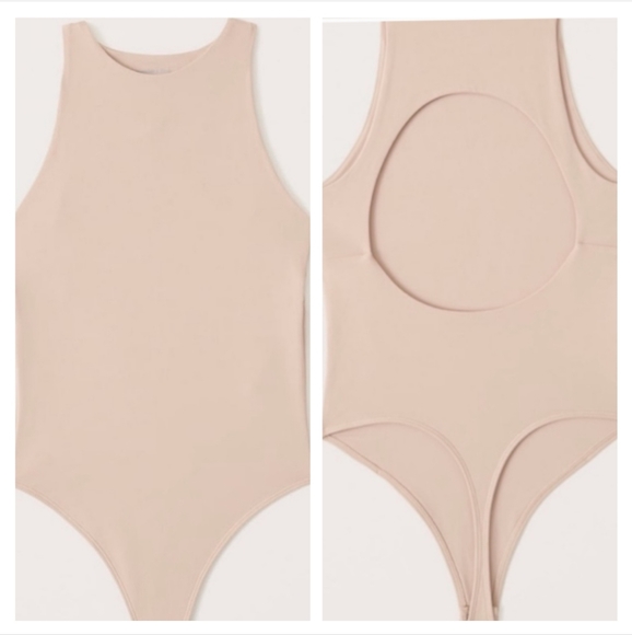 Abercrombie & Fitch Nude Open Back Bodysuit - Picture 1 of 6